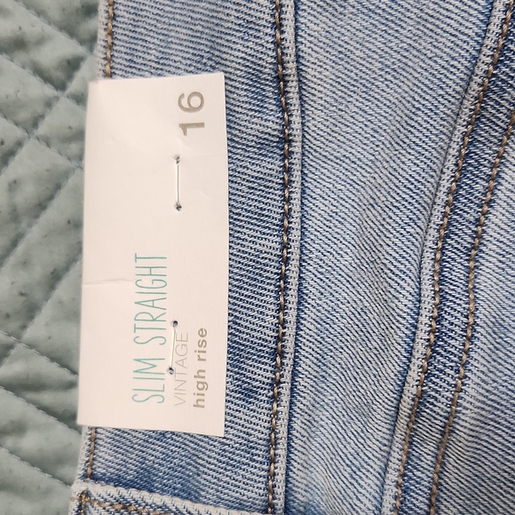 NWT maurices vintage slim straight high rise jeans - Picture 6 of 6